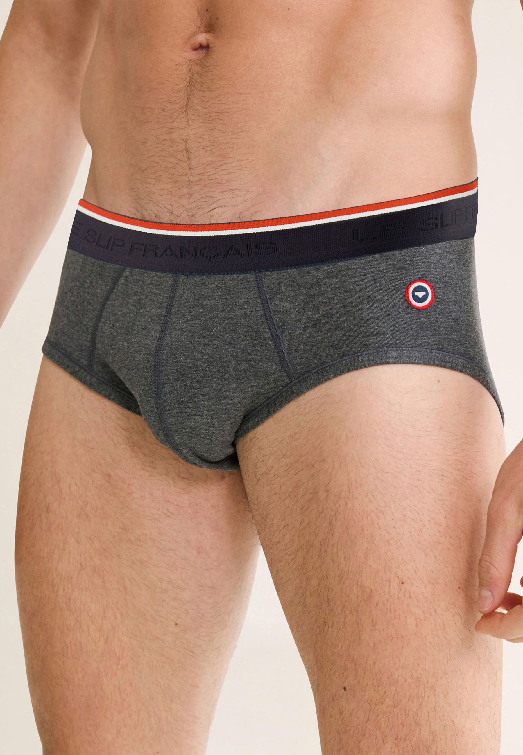 Slip gris en coton - Terrible Gris