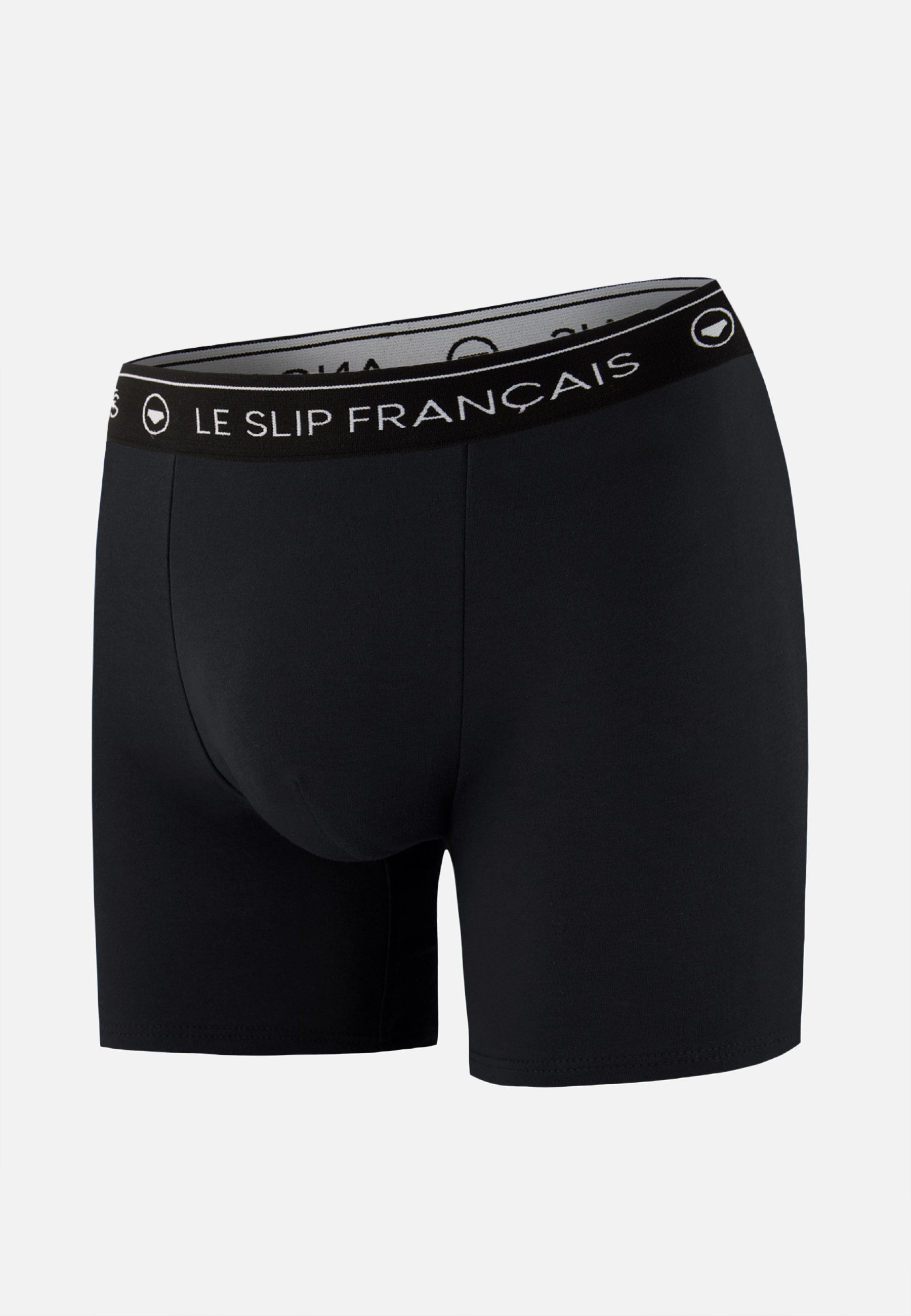 Boxer long noir en coton - Redoutable Long Noir