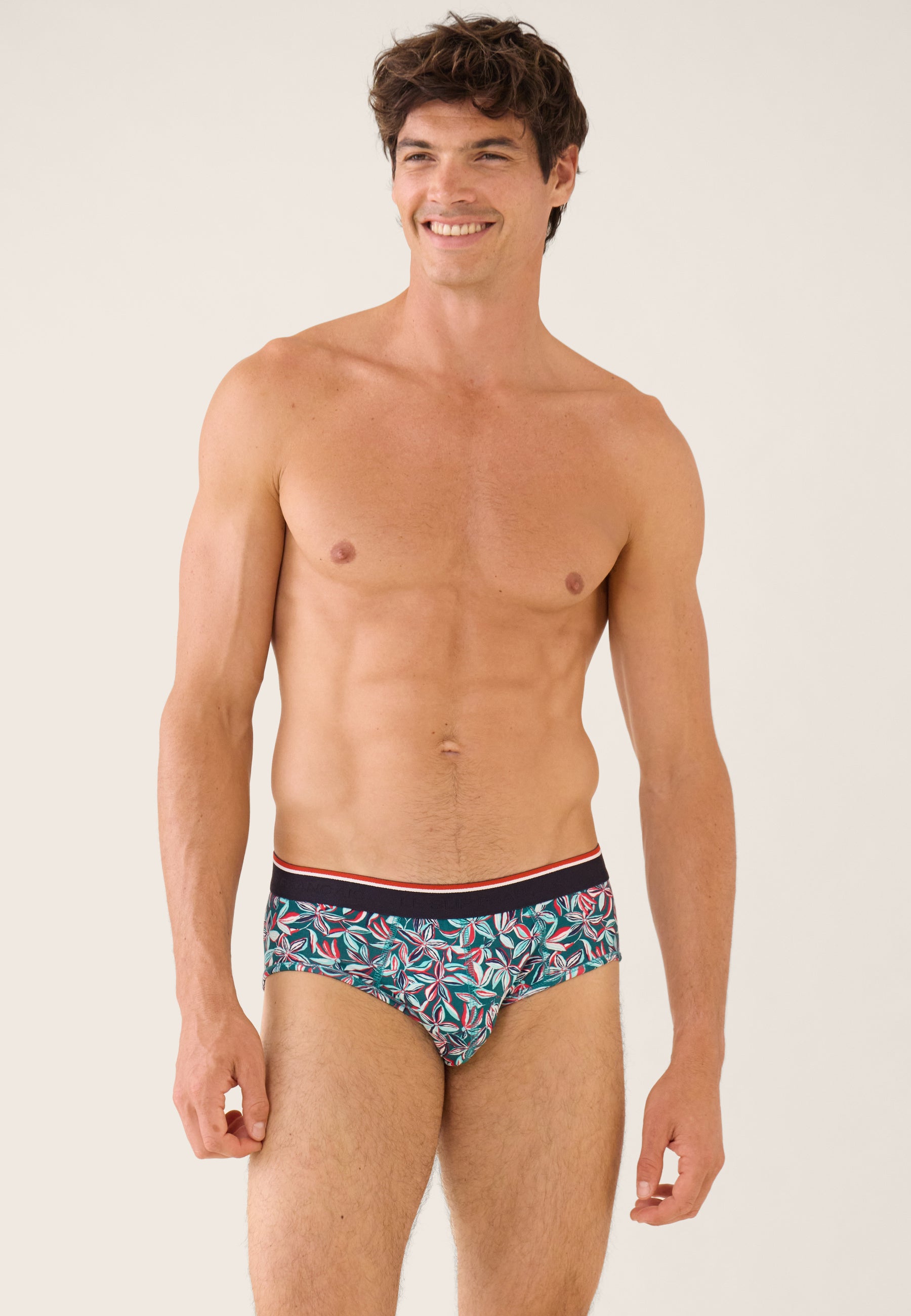 Pack of 7 cotton briefs - Navy, White, Teal, Jasmine, Aqua Green, Confetti, Cherry Pink