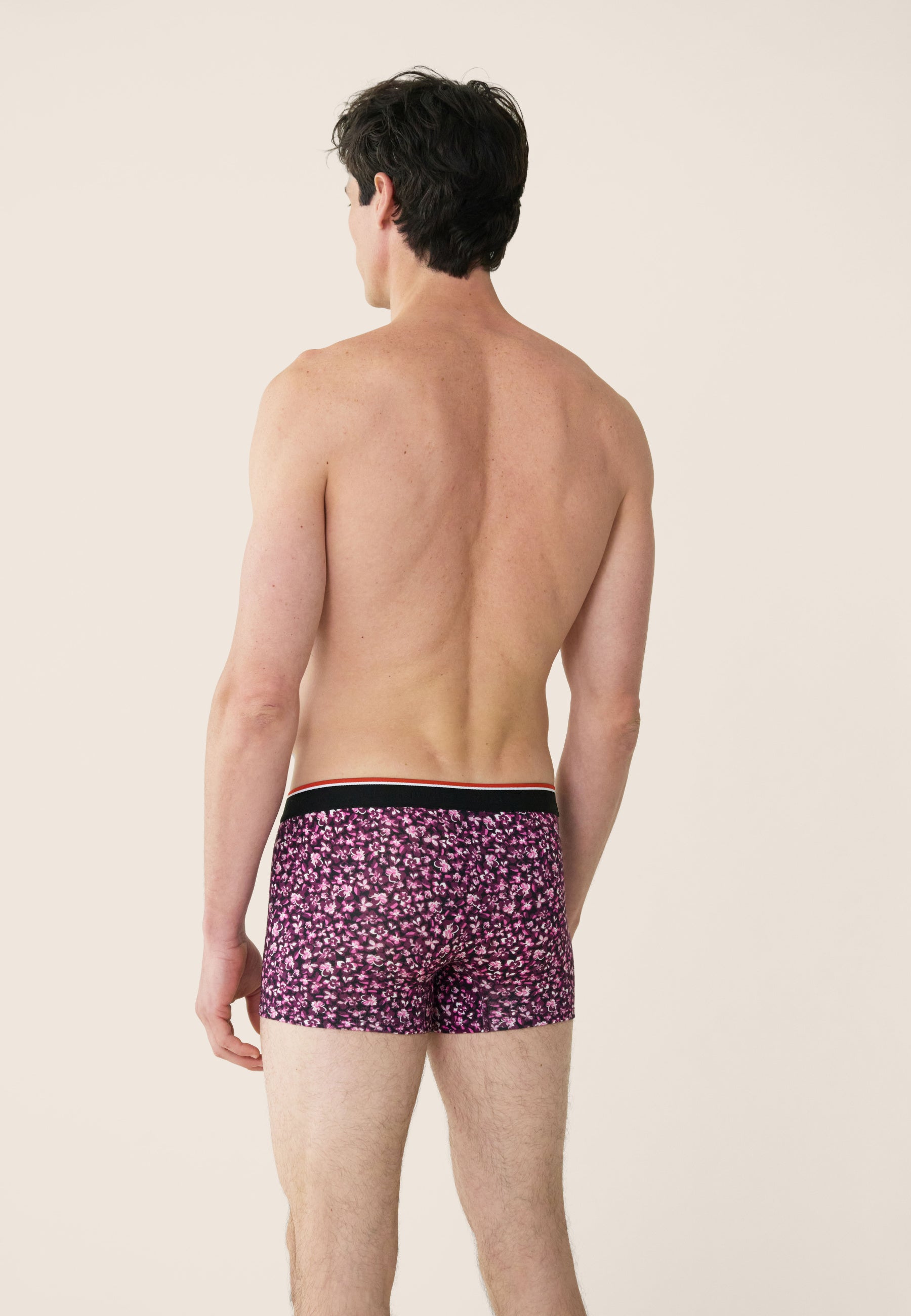 Pack of 2 cotton boxers - Plum Hibiscus Plum Boxers
