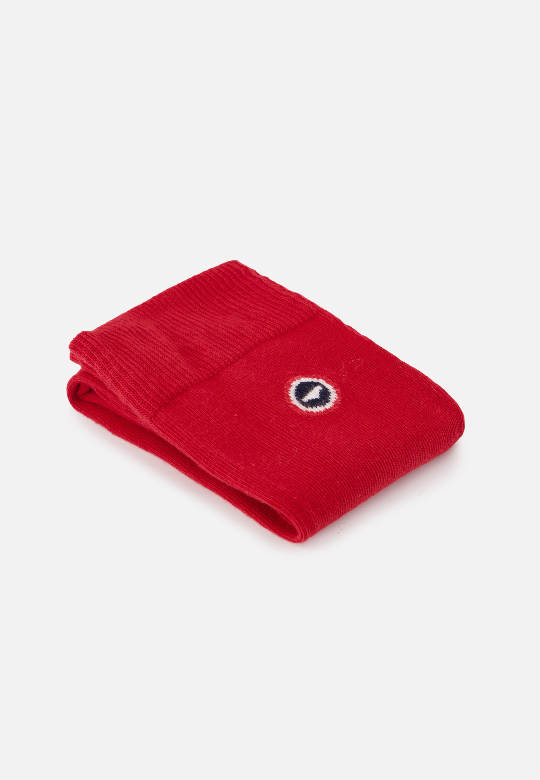 Lot de 2 chaussettes mi-hautes en coton - Chaussettes Rouge Cerise Marine Rayures Rouge