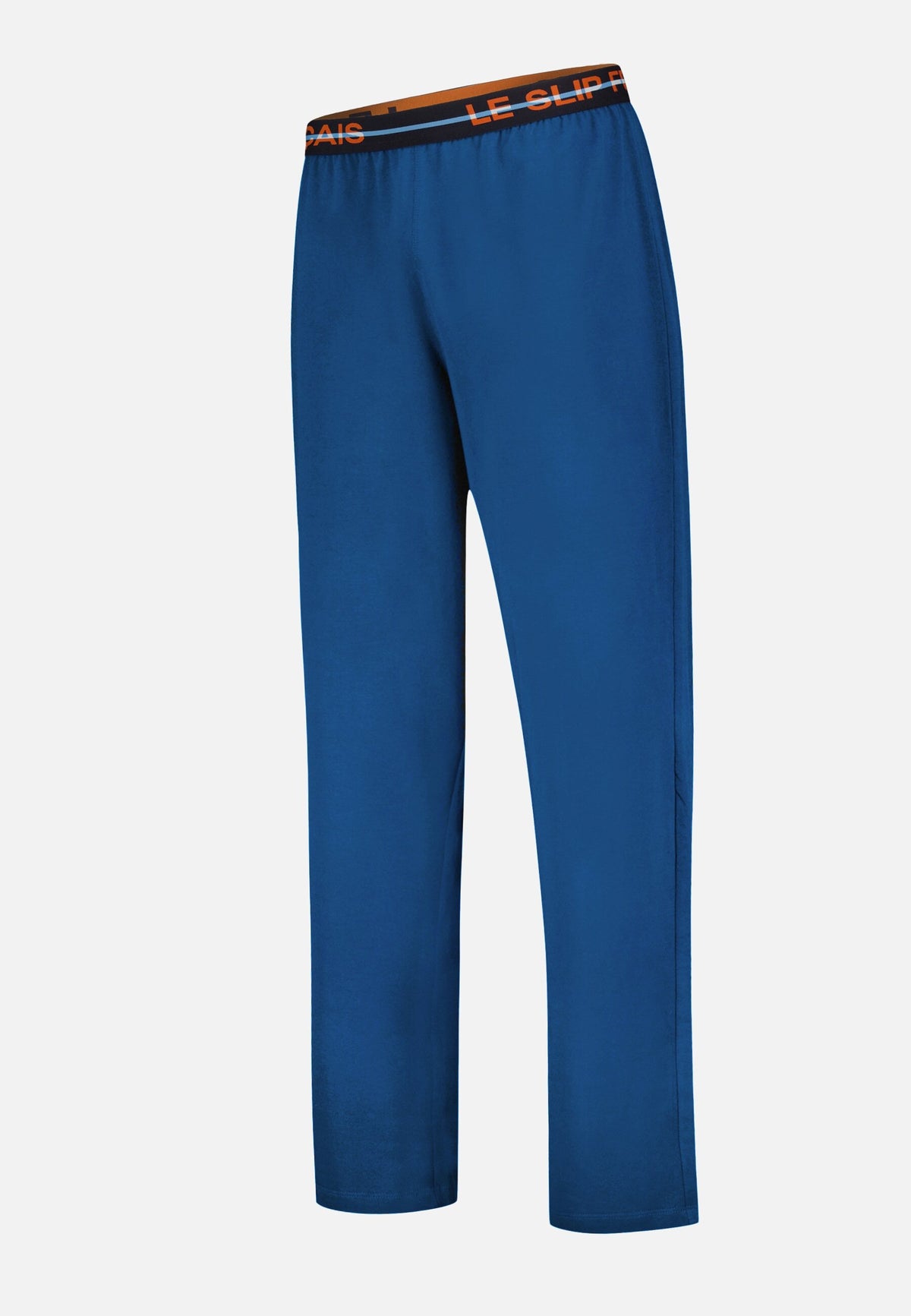 Bas de pyjama long bleu en coton - Indomptable Bleu Acier