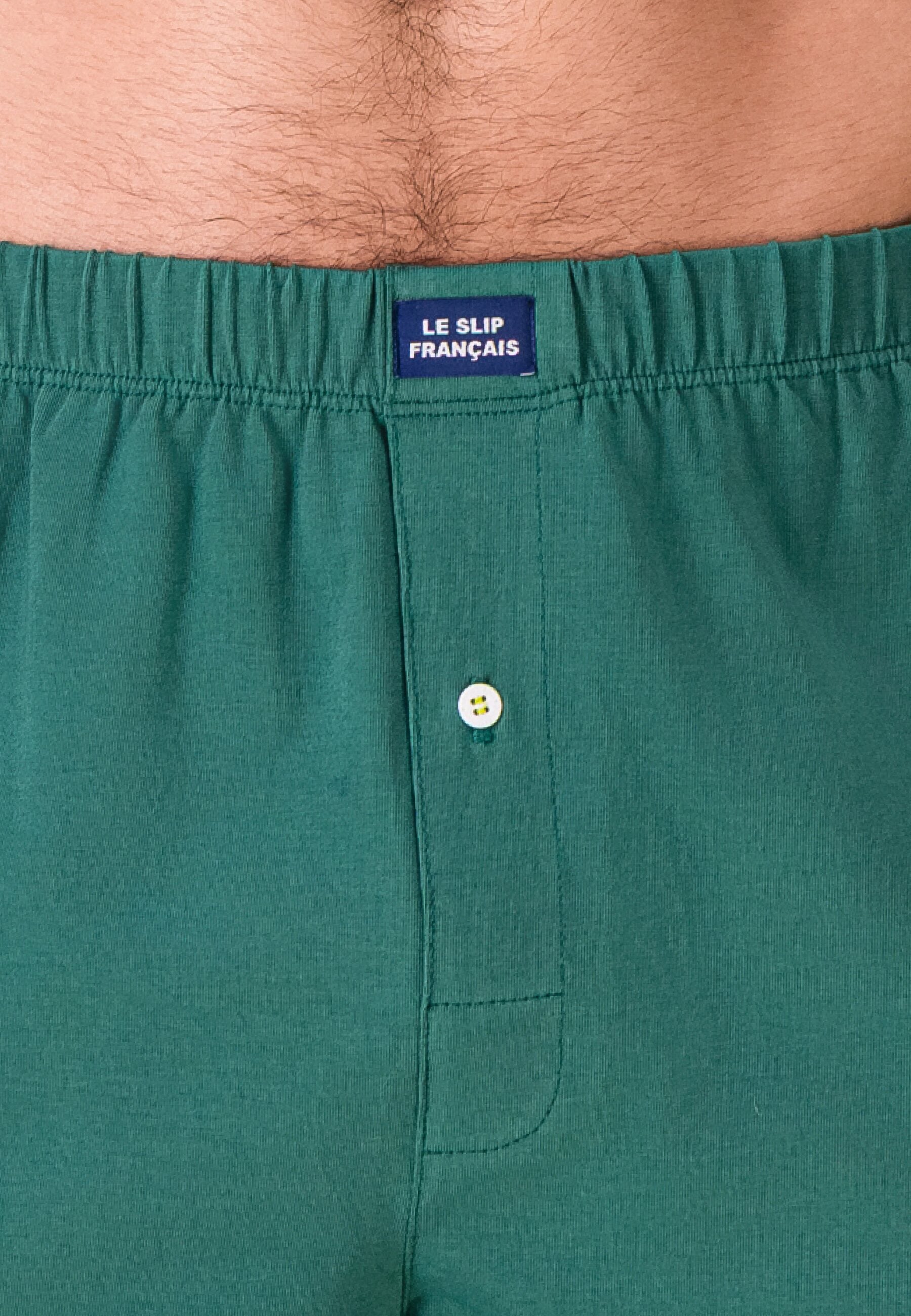 Caleçon vert en jersey de coton - Fredo Vert Forêt