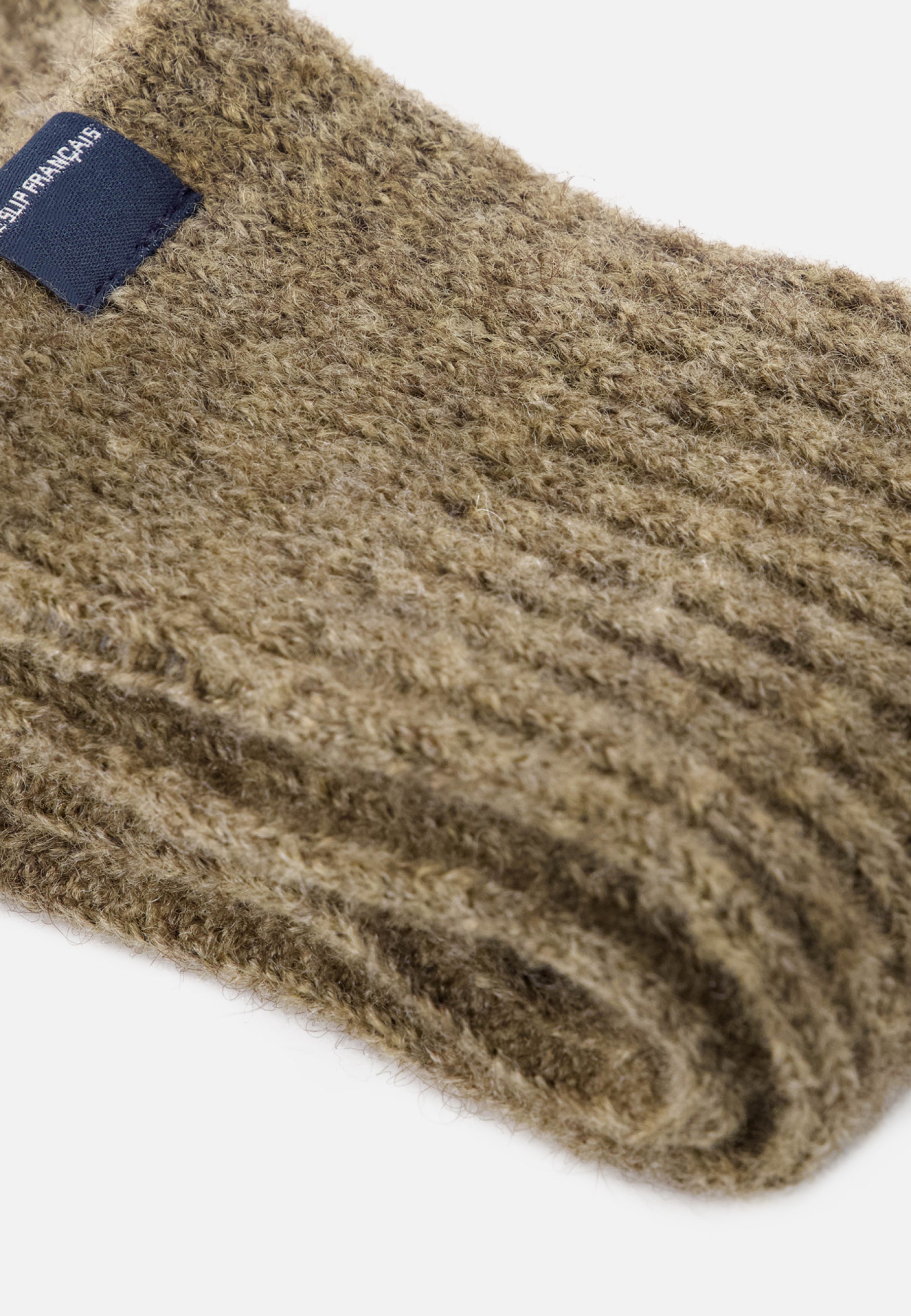 Chaussettes mi-hautes camel avec mohair - Andy Camel