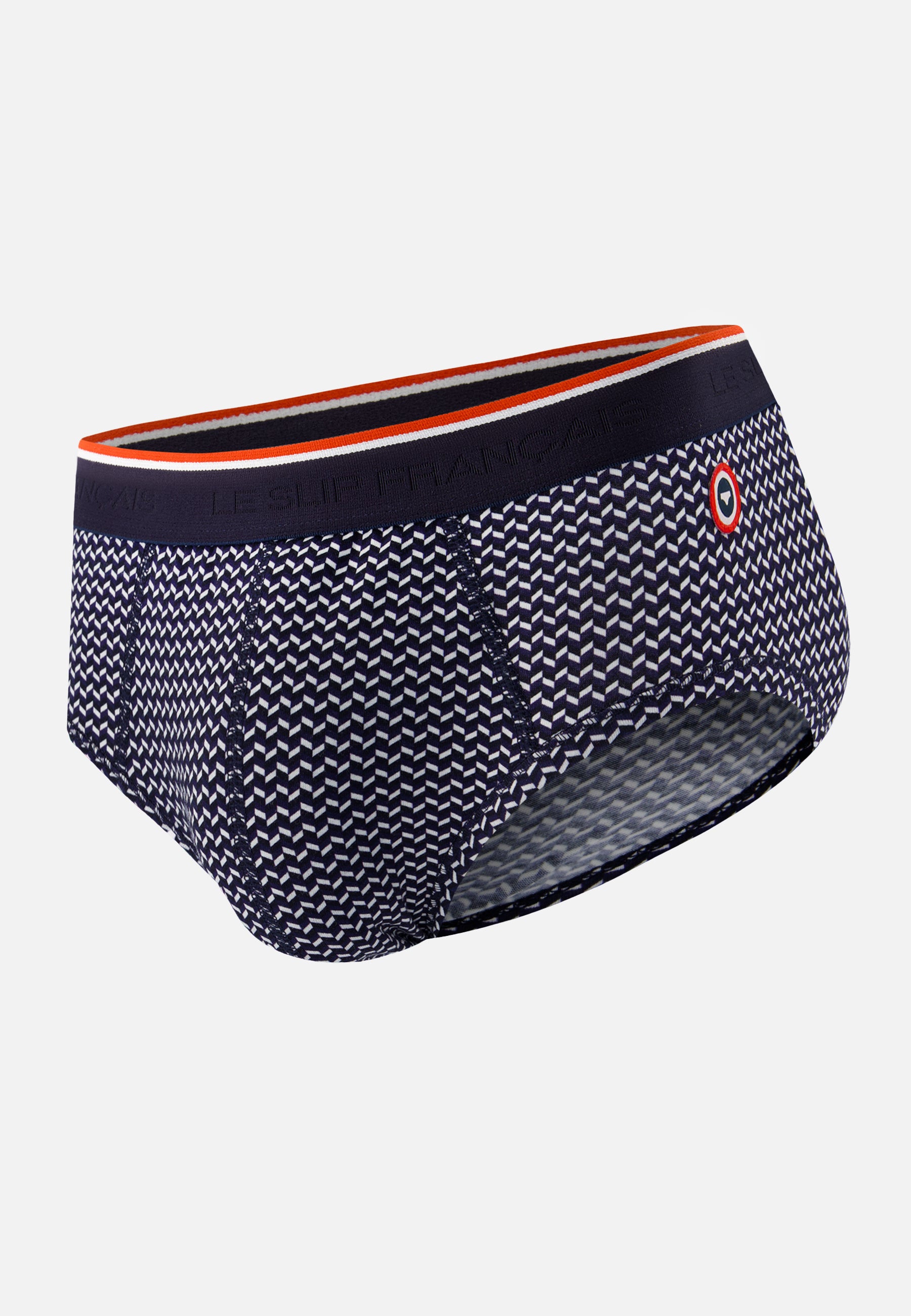 Blue striped cotton briefs - Terrible Chevron