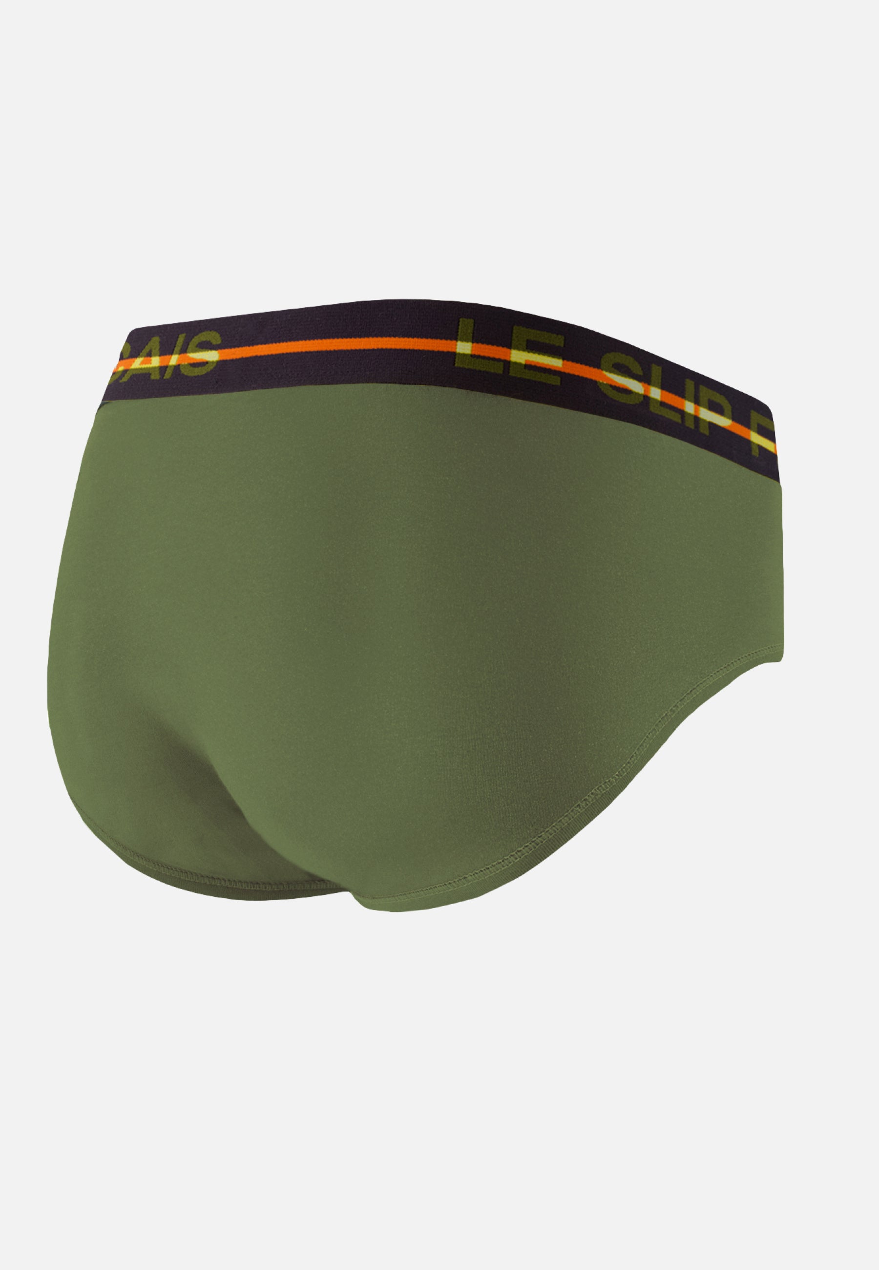 Green cotton briefs - Intrepid Khaki Veronese