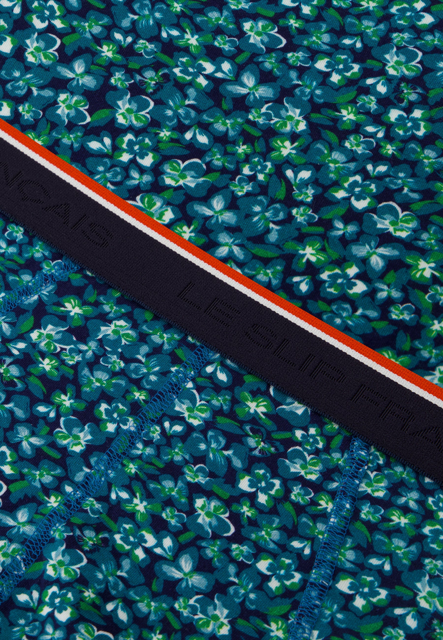 Mint Green Floral Print Cotton Briefs - Terrible Hibiscus Mint Green