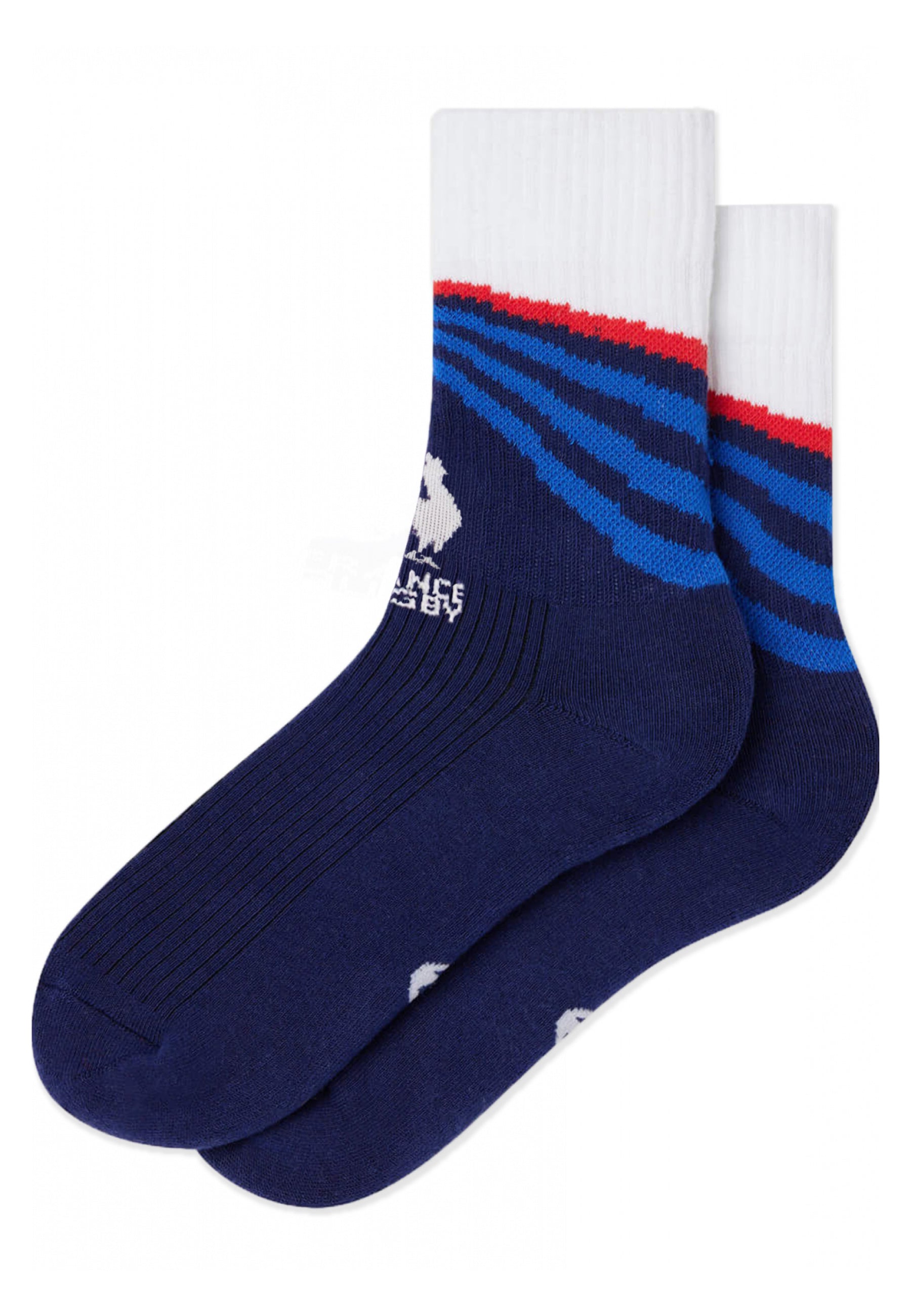 Chaussettes mi-hautes en coton - Wilfried Marine XV de France