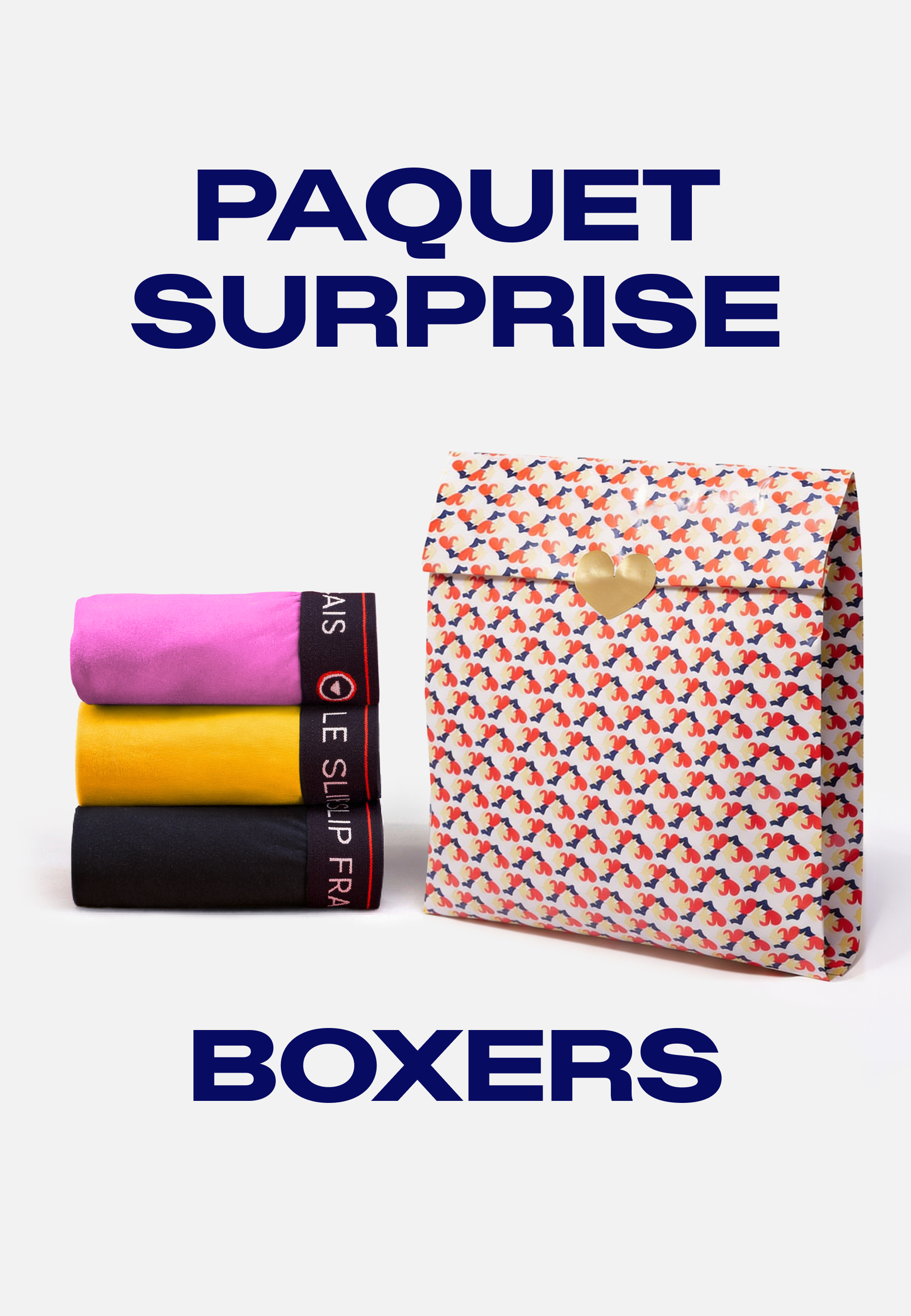 Charger la vidéo: Lot de 3 boxers surprise ! - Coloris surprise