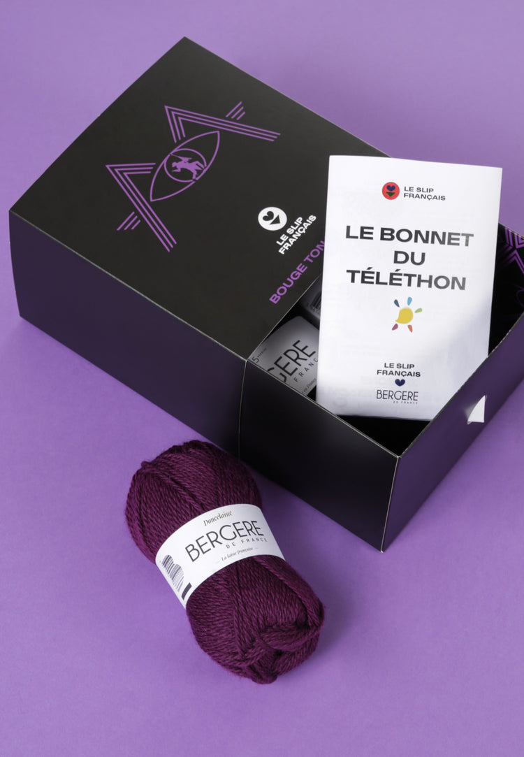 Telethon knitting hat - Bergère de France - Le Slip Français - 2
