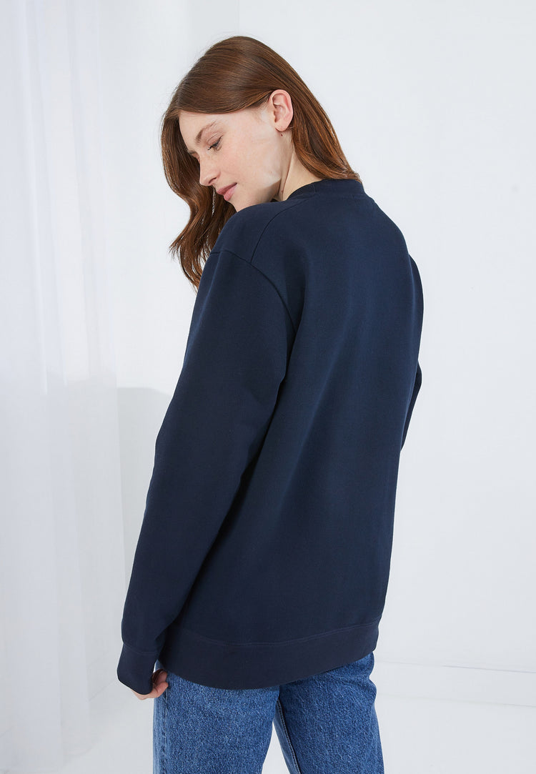 Round neck fleece sweatshirt - Le Slip Français - 6