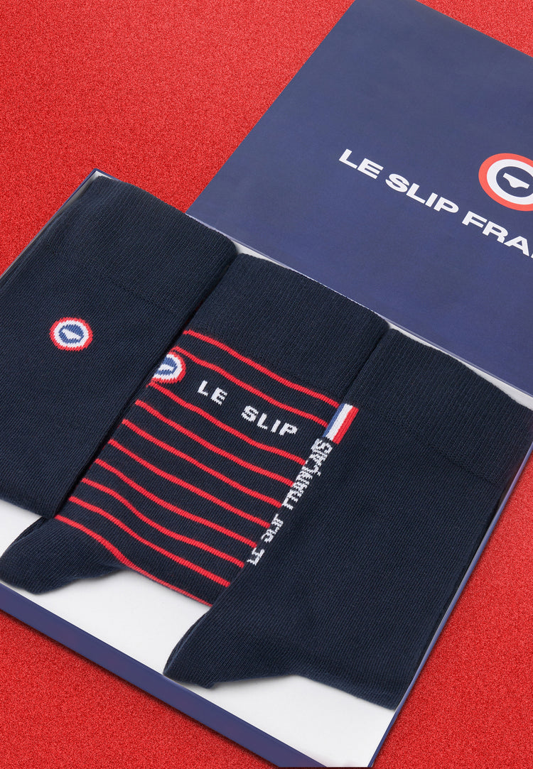 Box of 3 pairs of French socks - Le Slip Français - 1