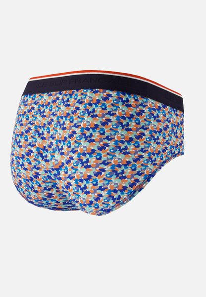Slip bleu à motif confetti en coton - Terrible Confetti Bleu Nautique