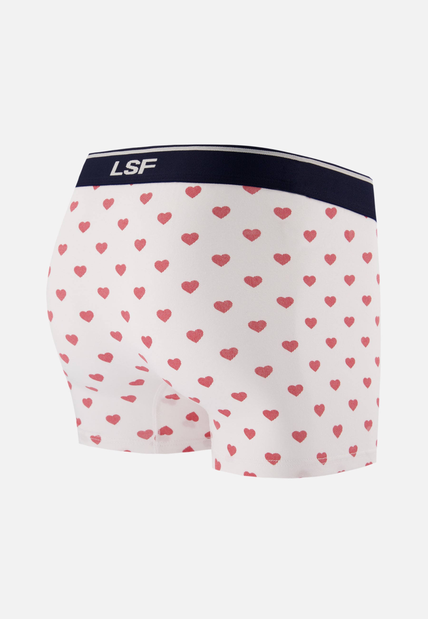 Red heart cotton boxer shorts - Marius Petit Coeur Rouge Cerise
