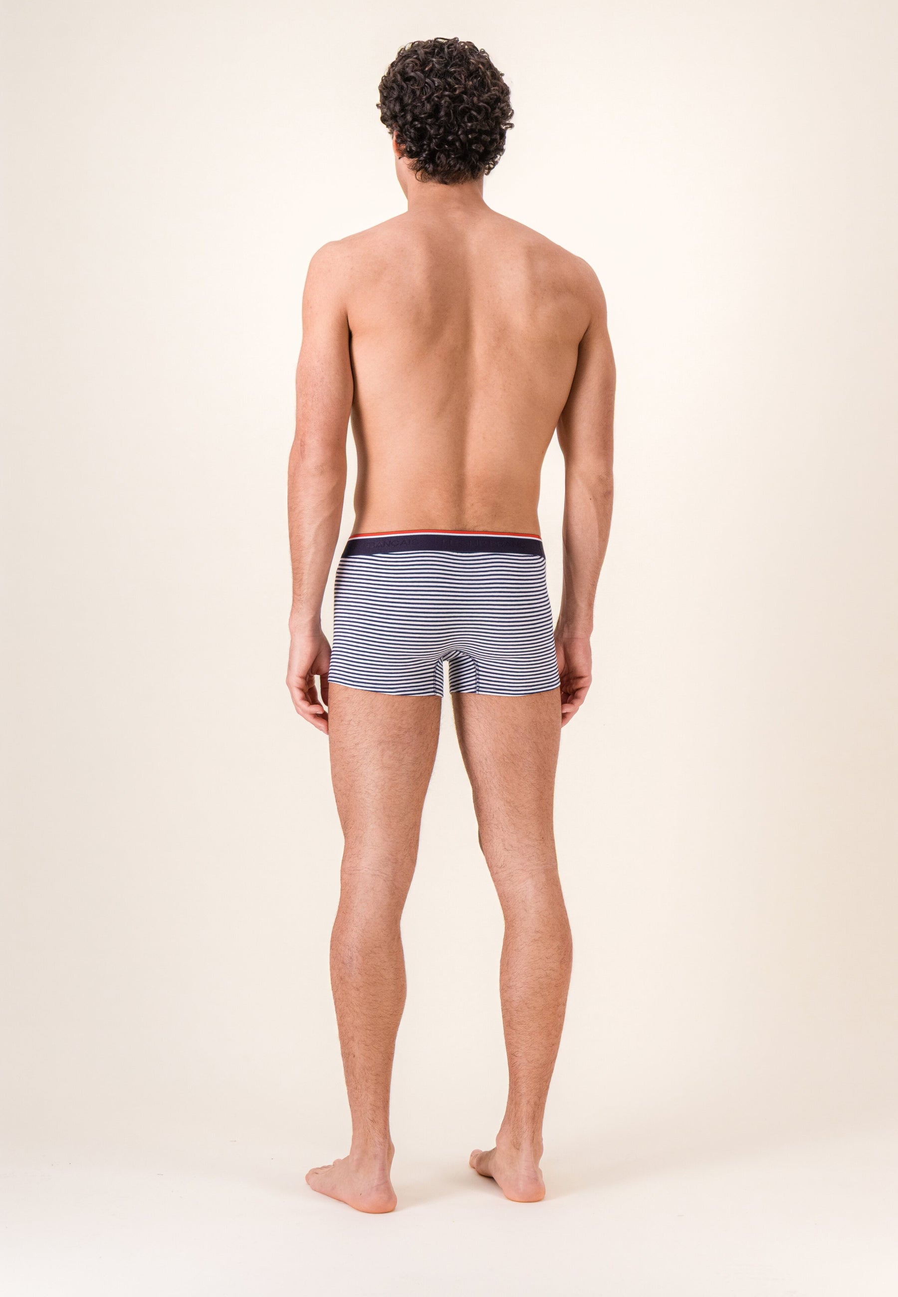 Boxer marinière bleu en coton - Marius Mariniere  Bleu