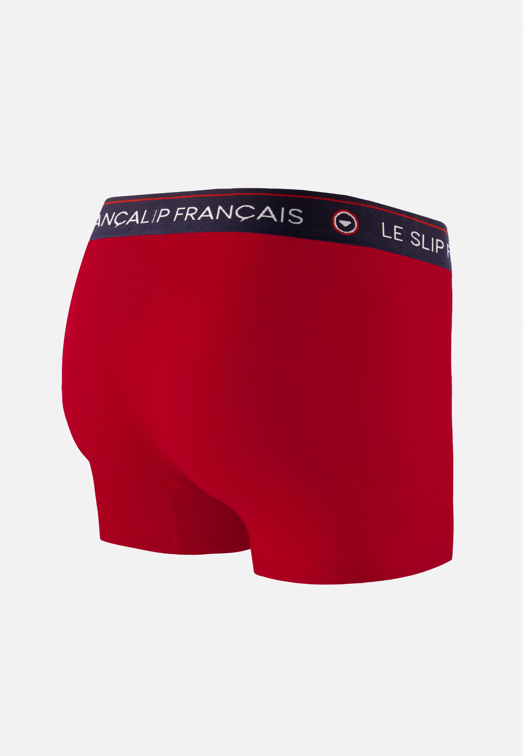 Boxer rouge en coton - Redoutable Rouge Cerise brodé hors piste