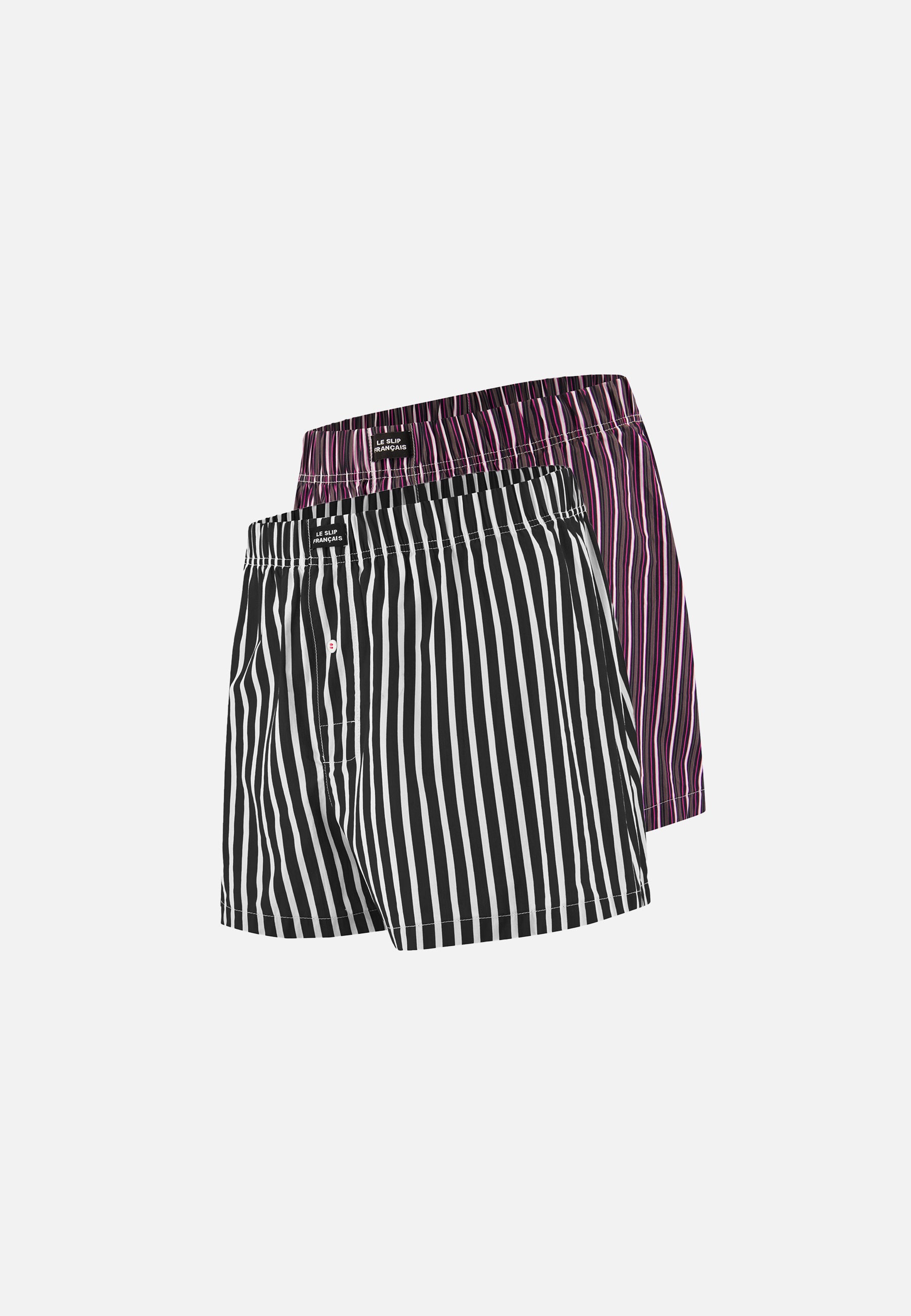 Lot de 2 caleçons en coton - Caleçon Sens Noir Matelas Fuchsia