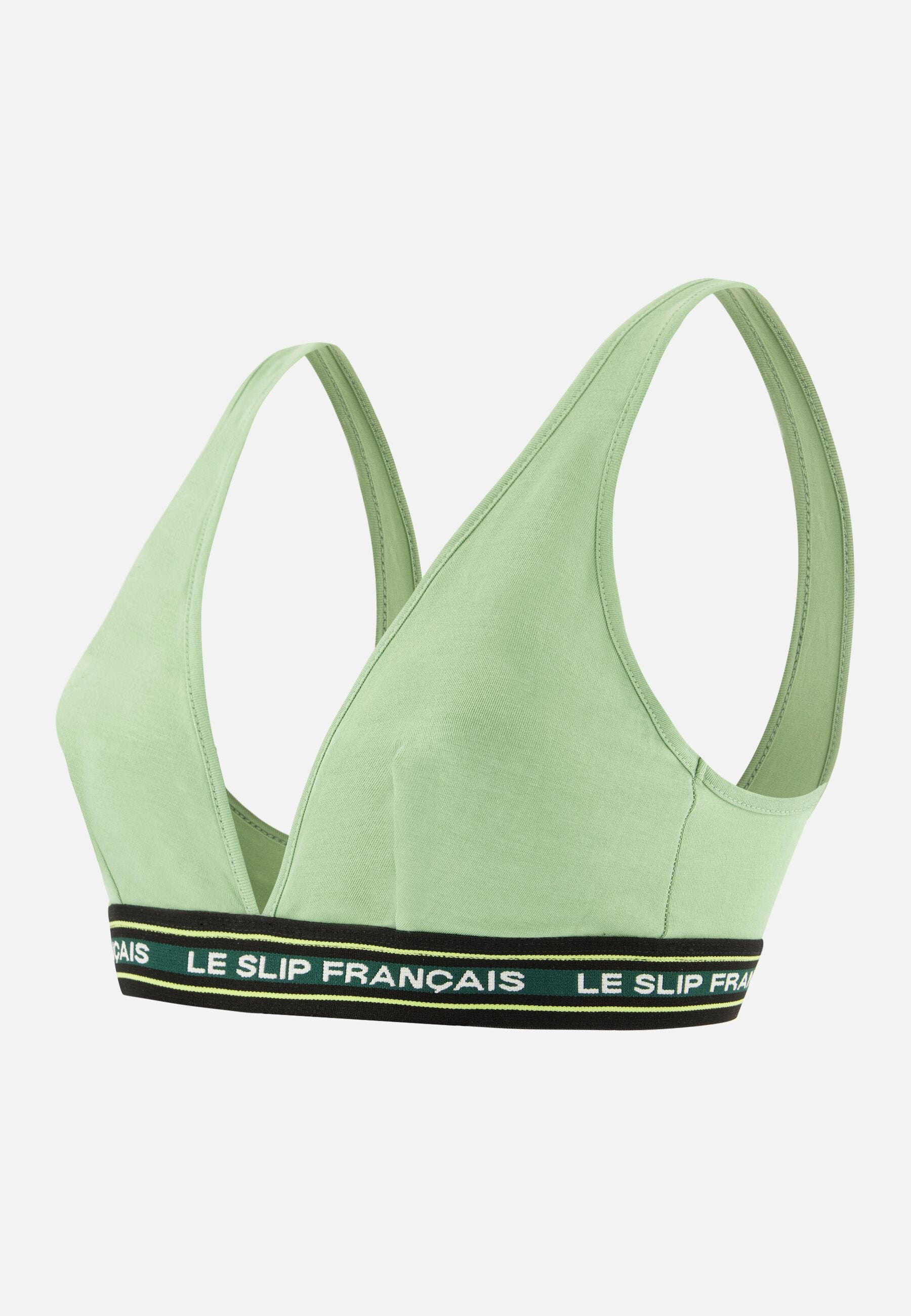Soutien-gorge triangle vert en coton - Séduisante Vert Sauge