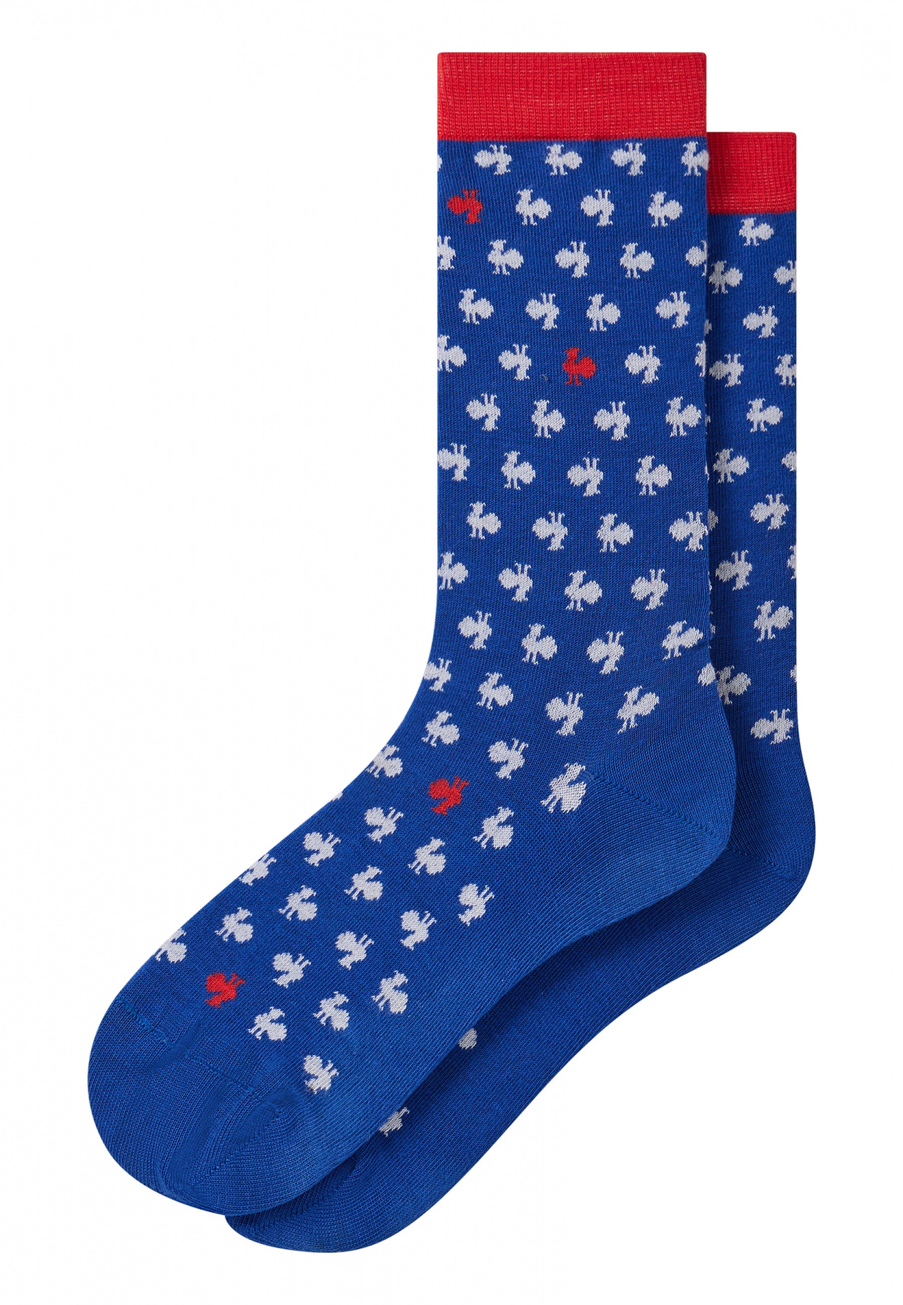 Chaussettes mi-hautes en coton - Lucas Coq Bleu Blanc Rouge XV de France