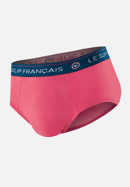 Pink cotton briefs - Intrepid Cherry Pink