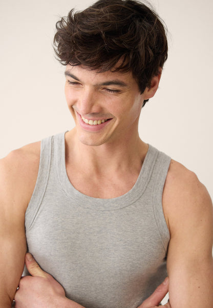Débardeur homme gris en coton - Fulminant Gris Chine