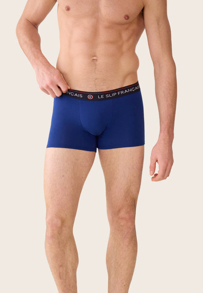 Boxer bleu en coton - Redoutable Indigo