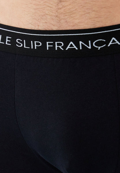 Lot de 7 boxers en coton - Boxers Marinière Bleu Marine Blanc Noir Gris Bleu Rouge