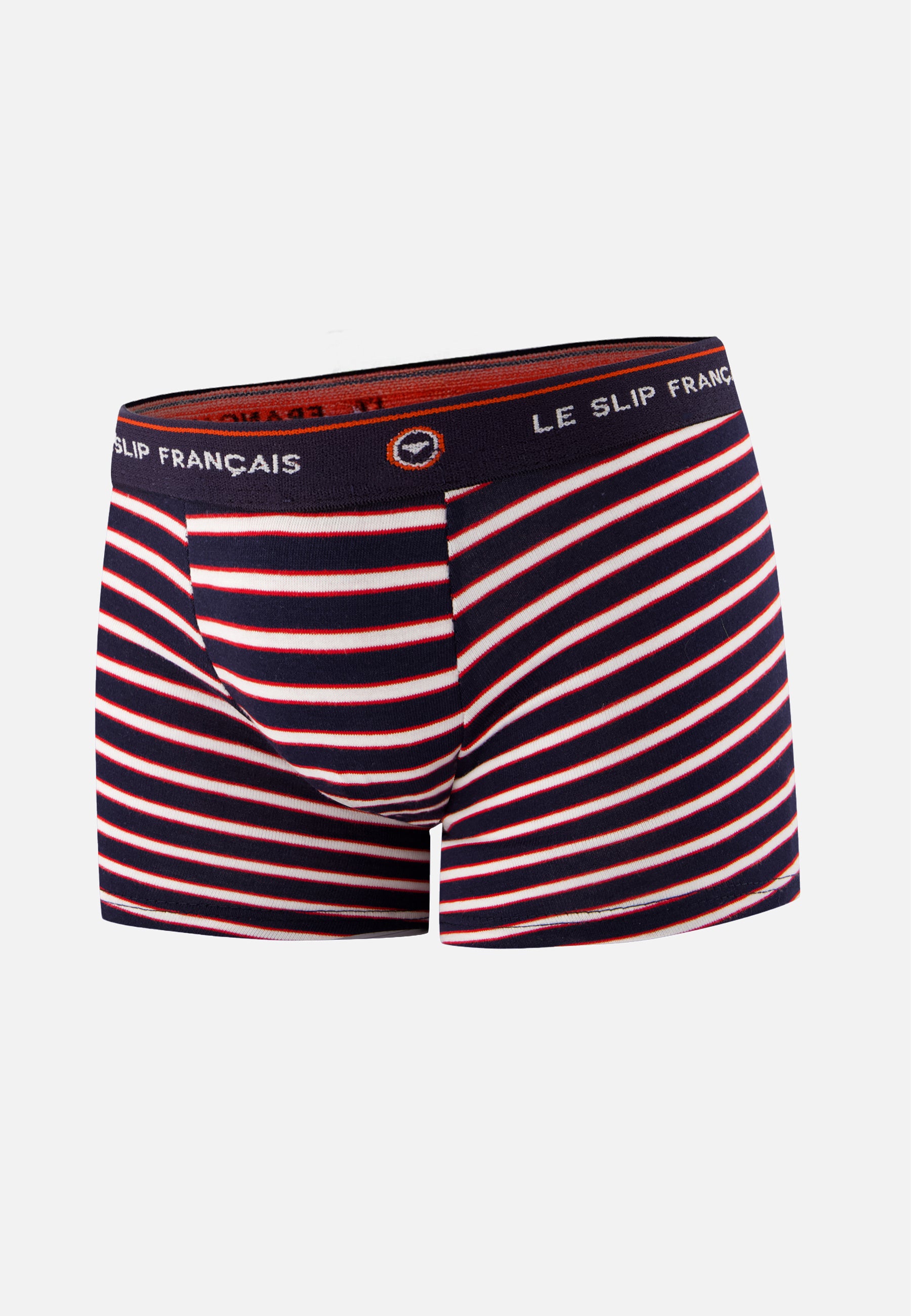 Boxer enfant à rayures tricolores en coton - Petit Joseph Rayures Tricolore