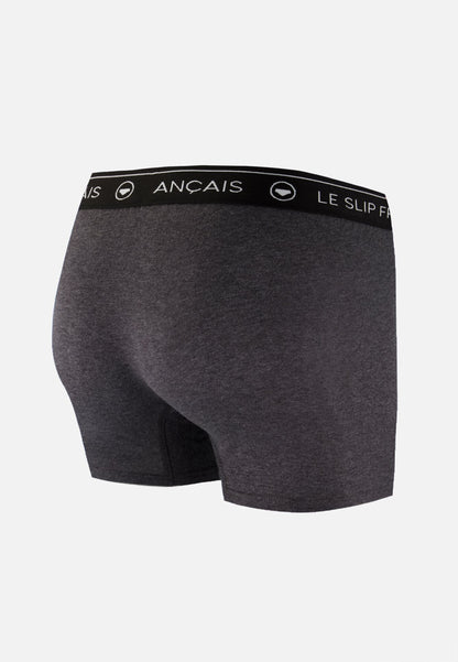 Boxer gris en coton - Redoutable Gris Anthracite