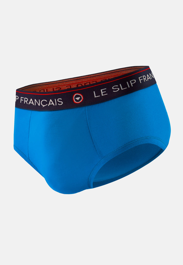 Slip bleu turquoise en coton - Intrepide Bleu Turquoise - Le Slip Français - 1