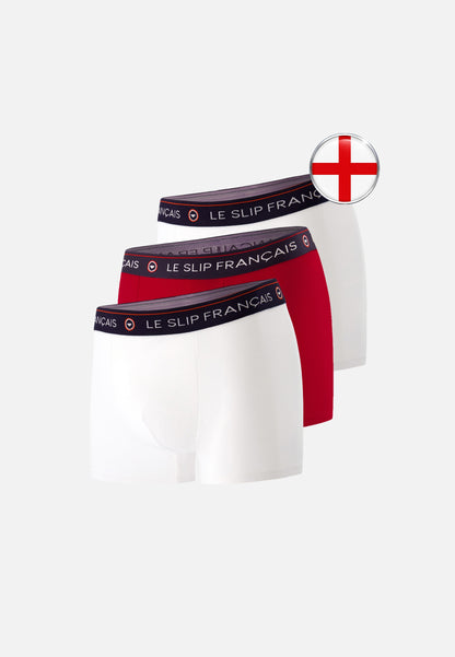 Lot de 3 boxers en coton - Pack Supporter Angleterre
