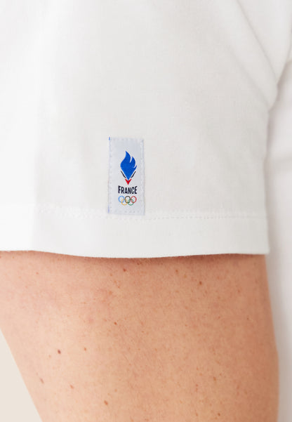 Ensemble pyjama t-shirt et short en coton - Ensemble Pyjama Equipe de France Blanc Indigo