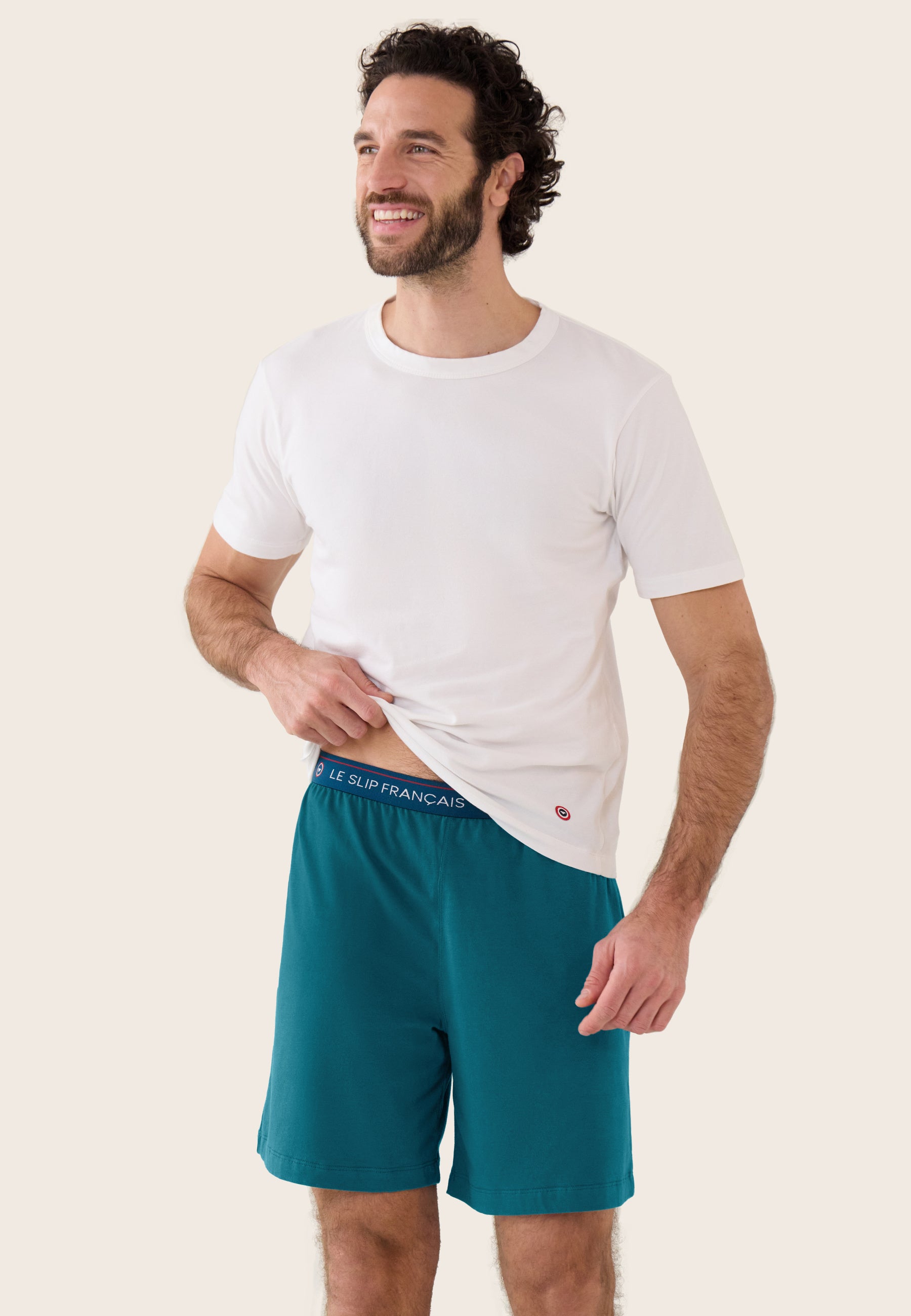 Cotton T-shirt and Shorts Pyjama Set - Formidable Marine Invincible Teal Pyjama Set