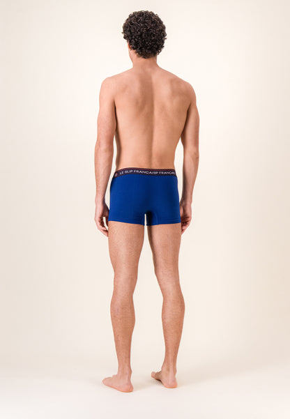 Blue cotton boxer shorts - Redoutable Indigo