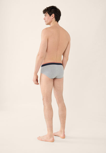 Slip gris en coton avec cocarde - Terrible Gris Chine
