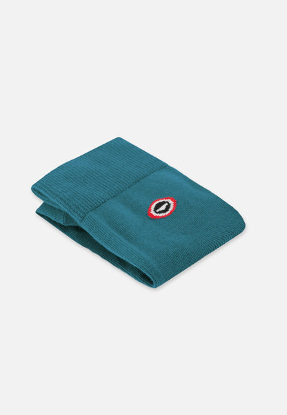 Chaussettes mi-hautes unies bleu - Robuste Bleu Canard