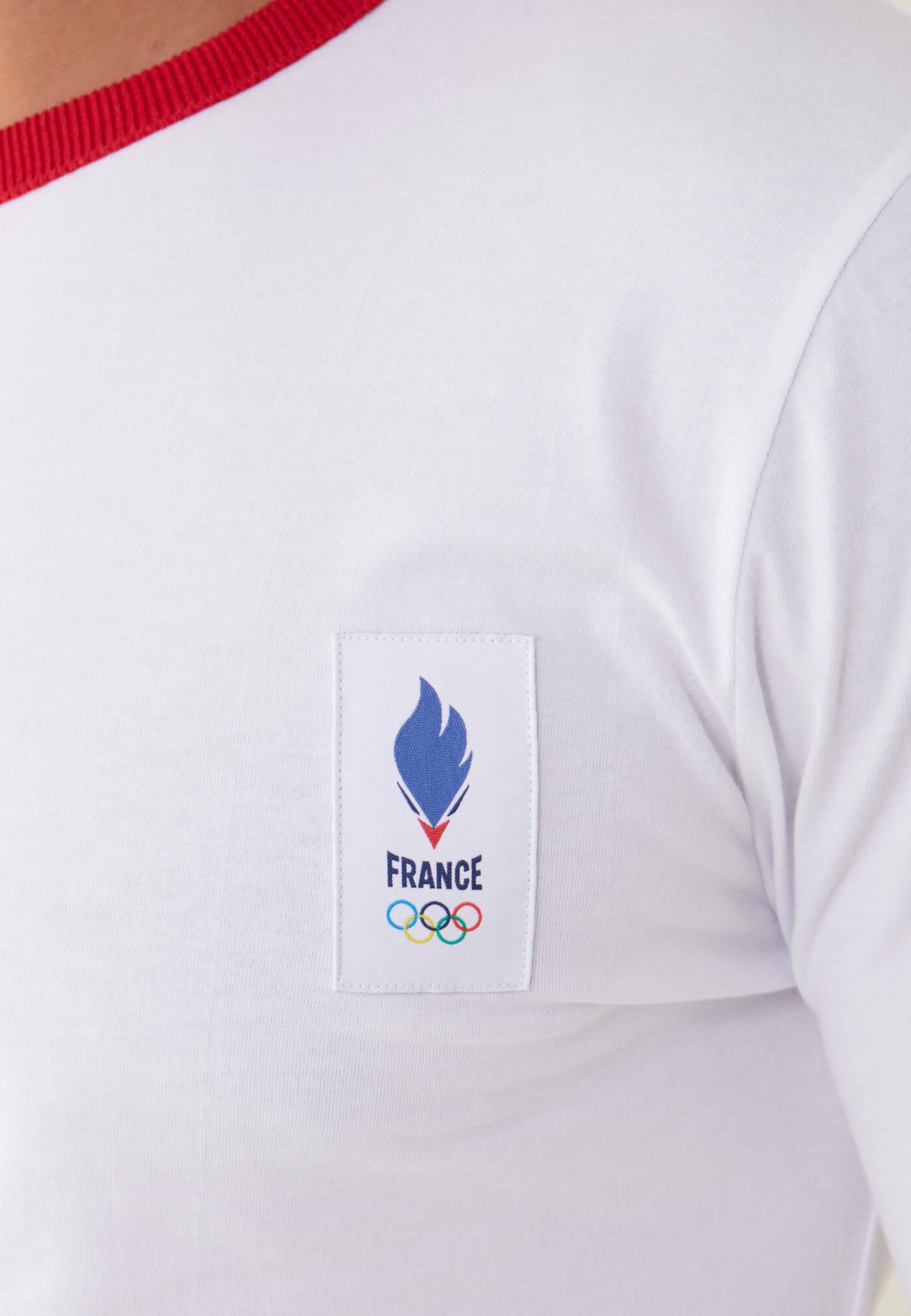 T-shirt manches longues en coton - Jeannot Blanc Equipe de France