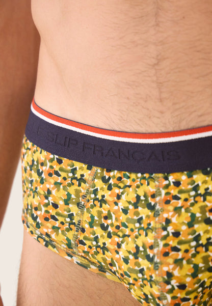 Slip jaune à motif confetti en coton - Terrible Confetti Jaune