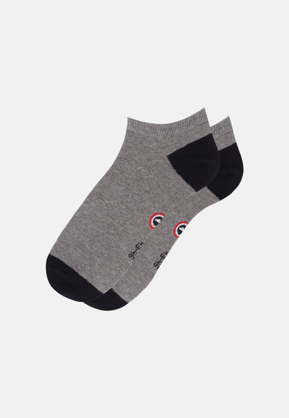 Chaussettes basses gris et noires - Tonnerre Gris Anthracite Noir