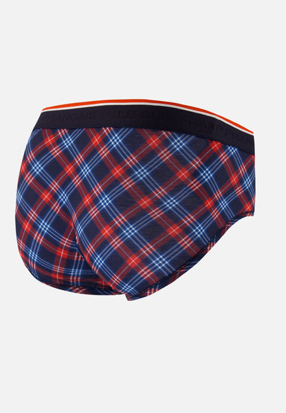 Slip à carreaux tricolores - Terrible Tartan Bleu Blanc Rouge