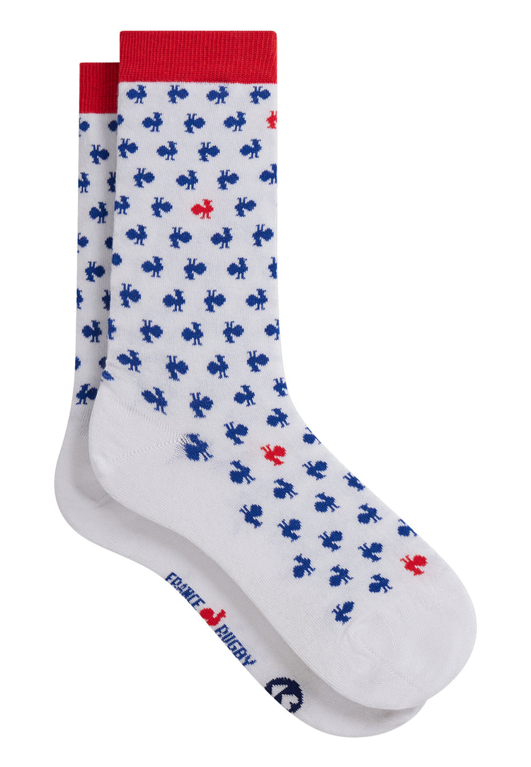 Lot de 2 chaussettes en coton - Lucas Duo Coq Bleu Blanc Rouge XV de France - Le Slip Français - 3