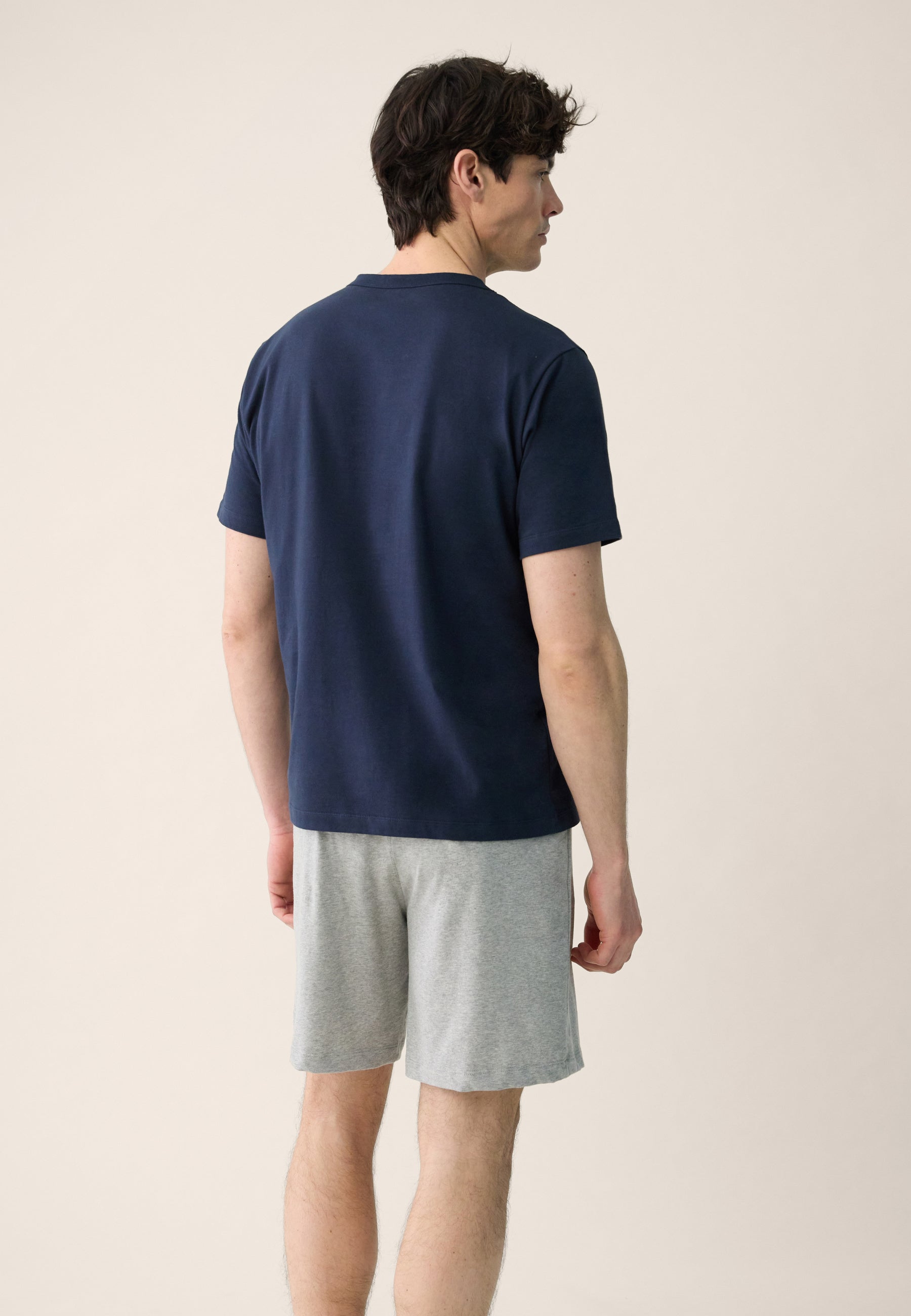 Lot de 3 T-shirts manches courtes en coton - T-Shirts Manches Courtes Formidable Blanc Bleu Ciel Chiné Marine
