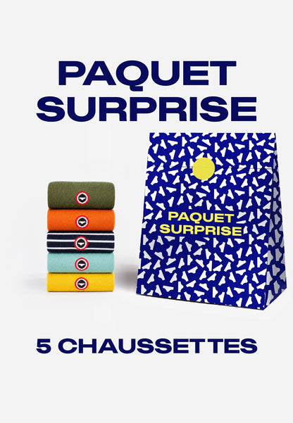 Lot de 5 paires de chaussettes surprise ! - Coloris surprise