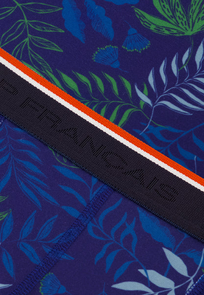 Indigo leaf cotton boxer shorts - Marius Sous Bois Indigo