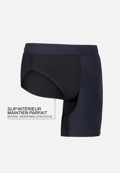 Short de bain court recyclé - Cap Indigo
