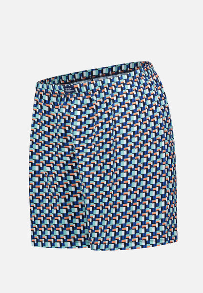 Bas de pyjama court à motif corbusier en coton - Fredy Corbusier Vert Azur