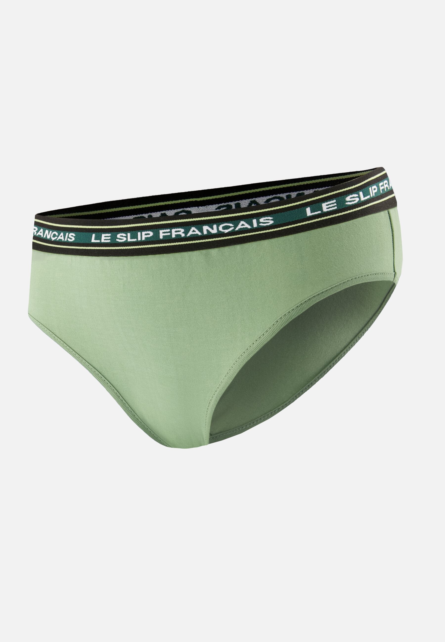 Culotte taille haute vert en coton - Rieuse Vert Sauge