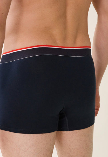 Lot de 3 boxers bleu marine en coton - Boxers Bleu Marine