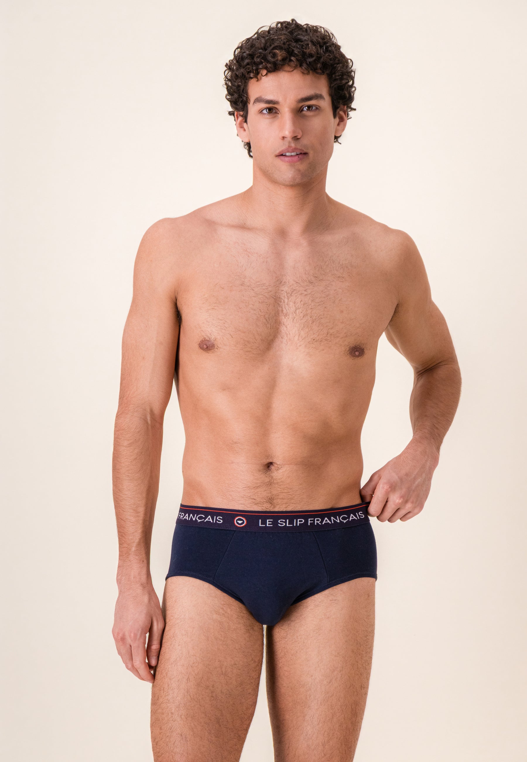 Lot de 3 slips en coton - Slips Marine Vie en Slip Rouge Marine