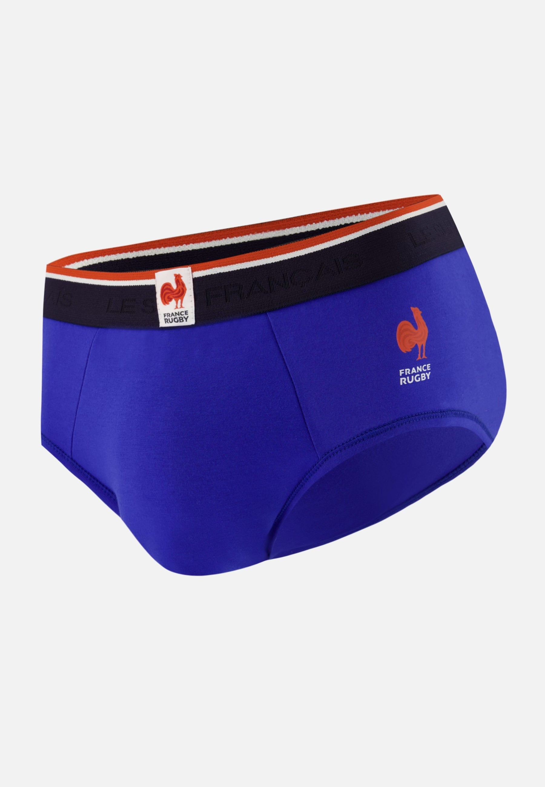 Slip bleu france rugby en coton - Intrépide Indigo France Rugby